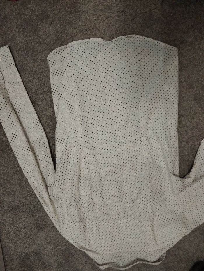 Chemise blanche à petit pois noirs - photo numéro 4