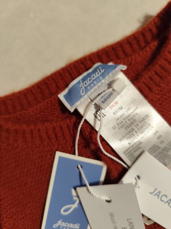 Gilet cardigan bébé  Jacadi Paris neuf taille 3  mois - photo numéro 3
