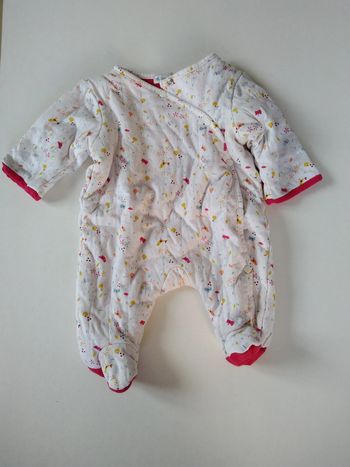 combinaison molletonnée DPAM fille naissance