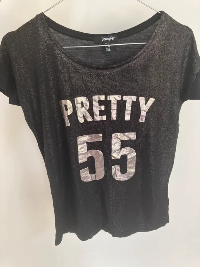 T-shirt brillant, Jennyfer, taille XS - photo numéro 2
