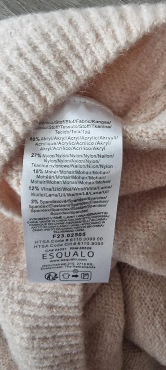 Pull Col V en laine - Esqualo - photo numéro 4