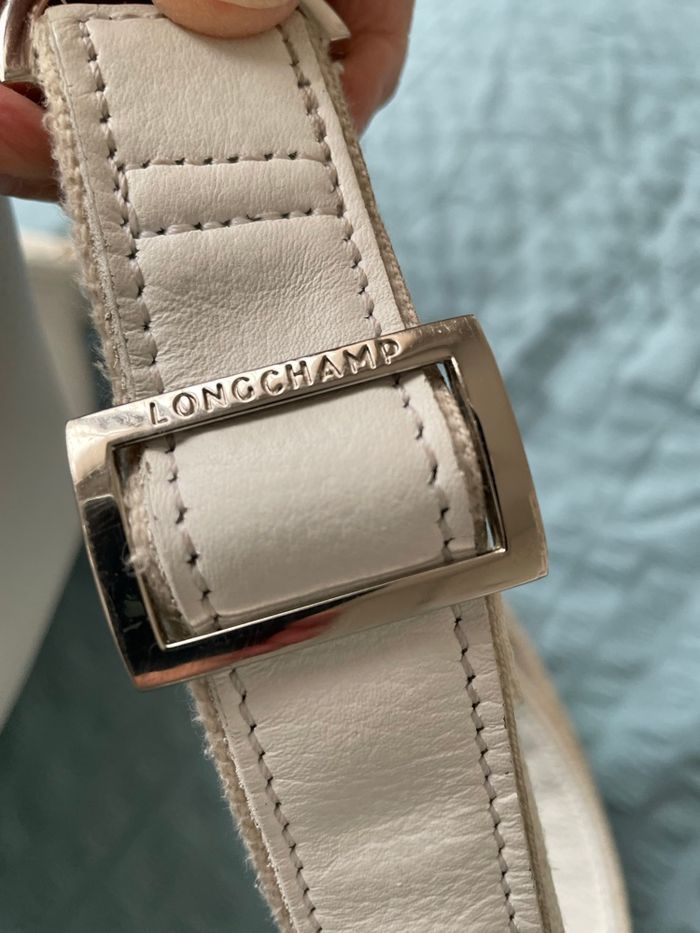 Sac Longchamp cuir blanc - photo numéro 3