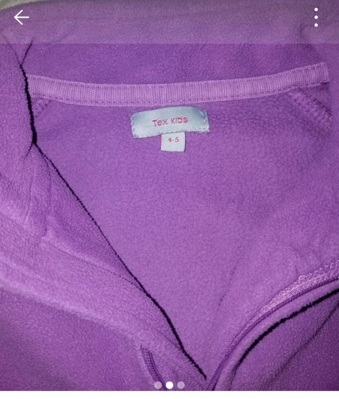 Pull polaire fille Tex 4 ans tbe - photo numéro 3