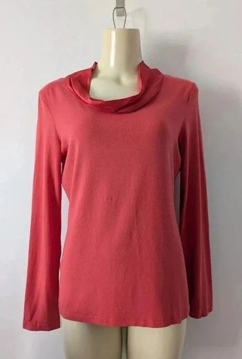 Top manches longues col satiné - 123 - taille 38/40