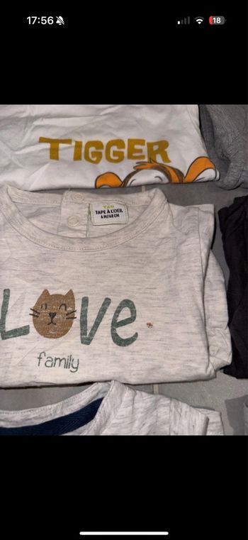 Lots teeshirt 6 mois