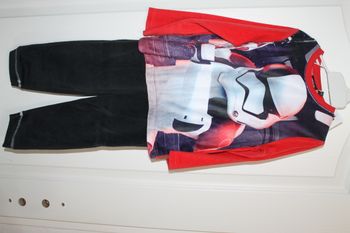 pyjama polaire star wars noir et rouge 4 ans