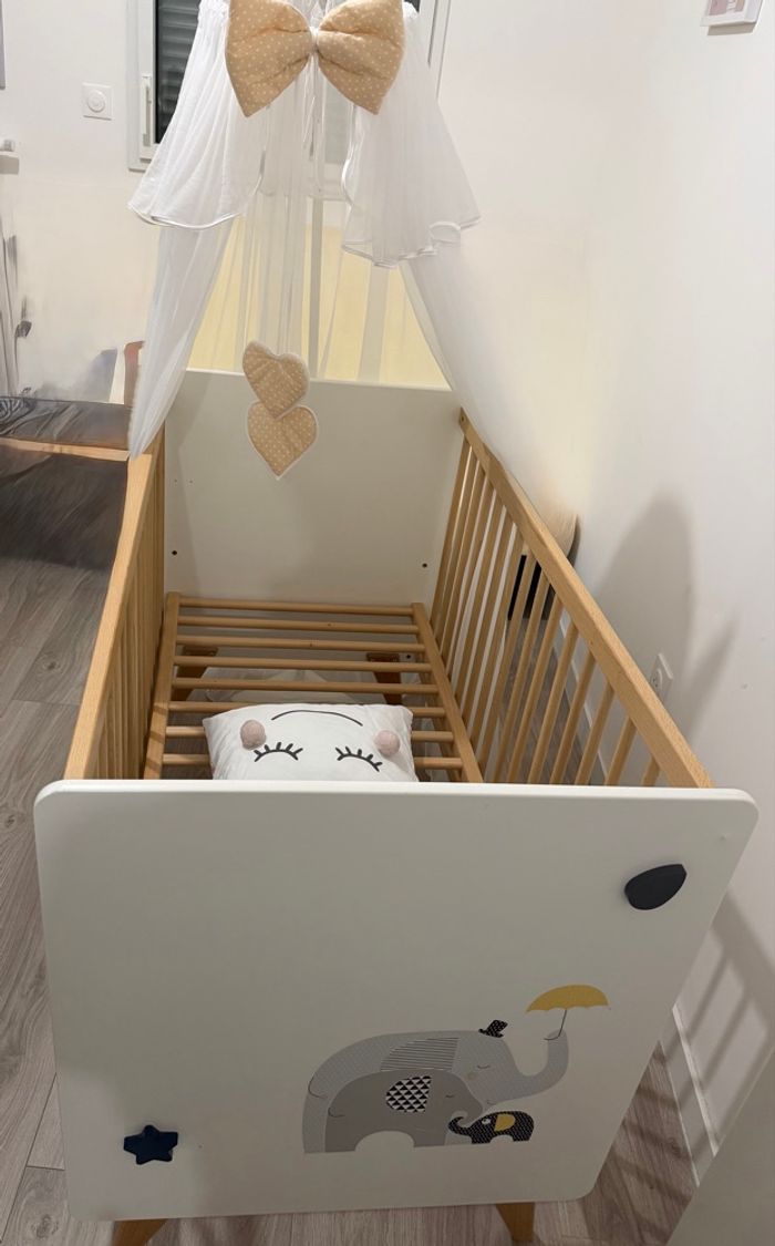 Lit bébé Sauthon 2 positions - photo numéro 2