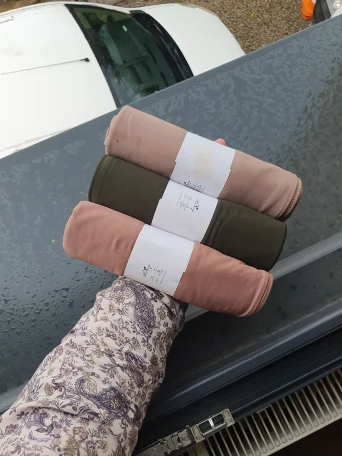 Lot de 3 hijabs/voile en jersey premium luxe neufs - photo numéro 9