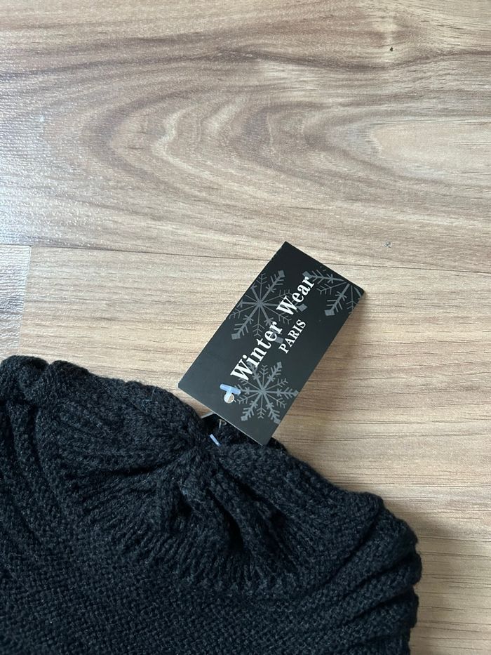 Bonnet noir uni Neuf Homme Winter Wear Taille Unique - photo numéro 3