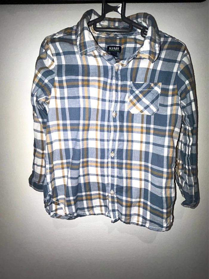 Chemise à carreaux Kiabi