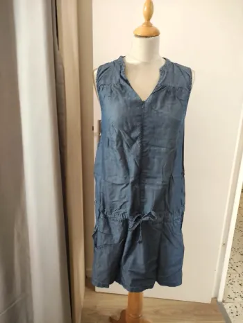 Robe en jean maternité