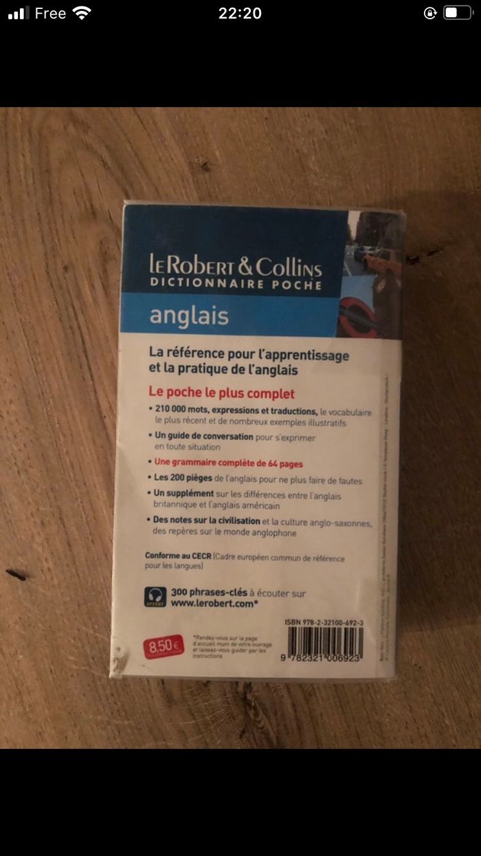 Dictionnaire de poche - photo numéro 2