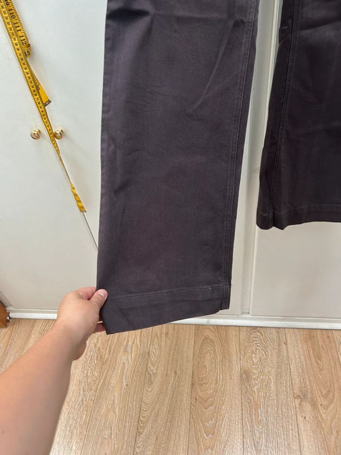 Jean pantalon pattes def d’éléphant marron - le comptoir des cotonniers taille 40 davage - photo numéro 2