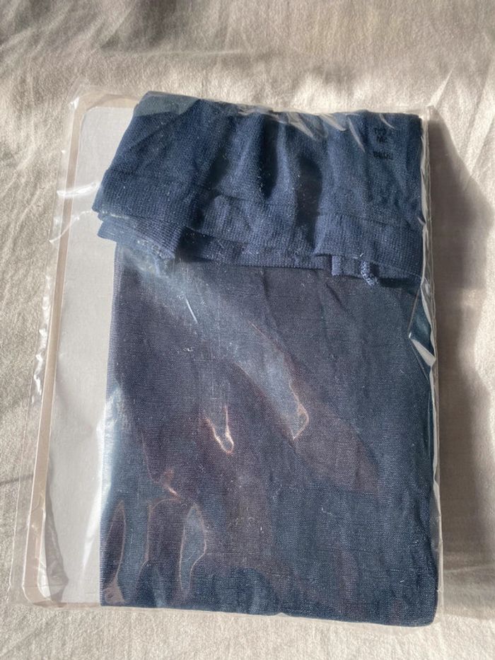 Collant couleur bleu
