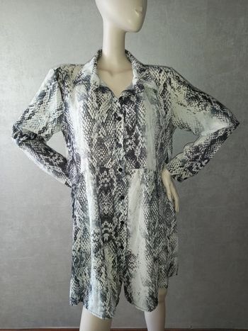 robe motif python grise et blanche made in italy taille 44