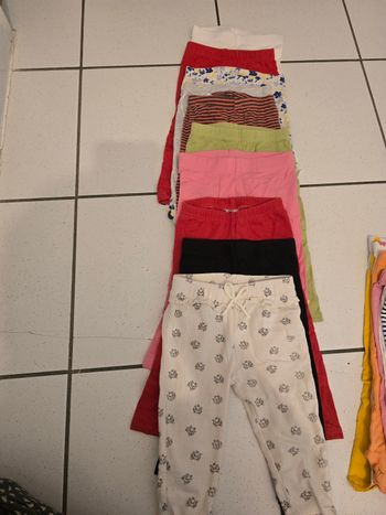 10 leggings pantalons 18-24 mois gros lots