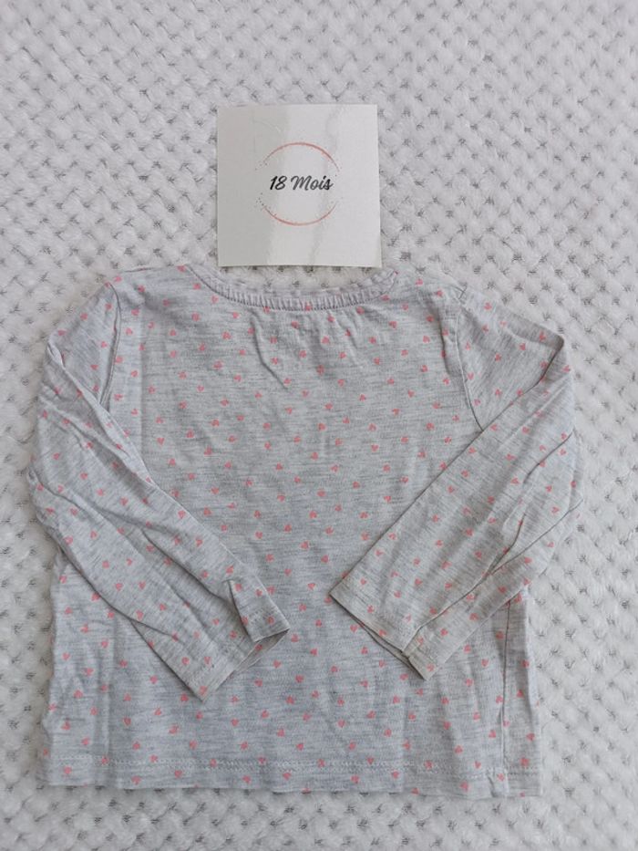 T-shirt Gris Clair In Extenso 18 Mois – Mademoiselle Cherry - photo numéro 4
