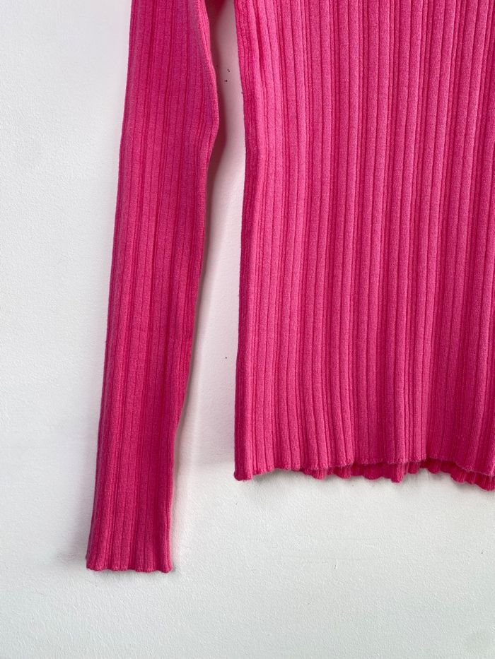 Pull côtelé rose fuchsia New Yorker - photo numéro 2