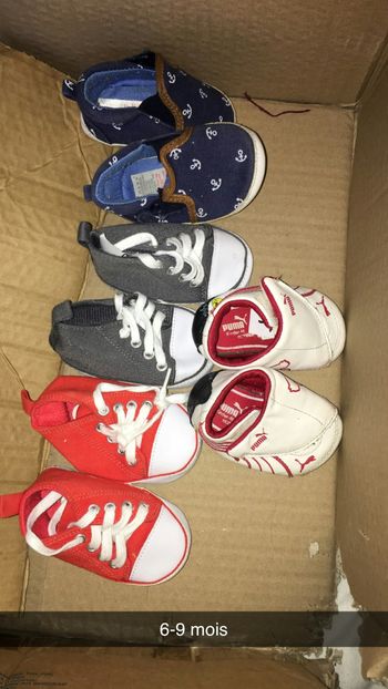 4 paires de Chaussures 6-9 mois