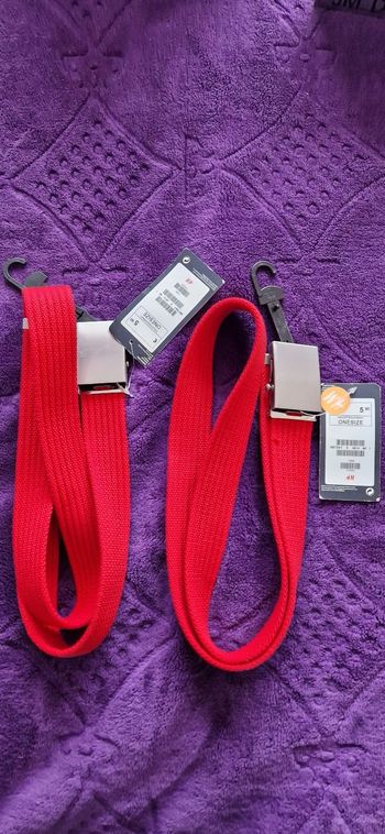 Lot de 2 ceintures femme TU Neuves