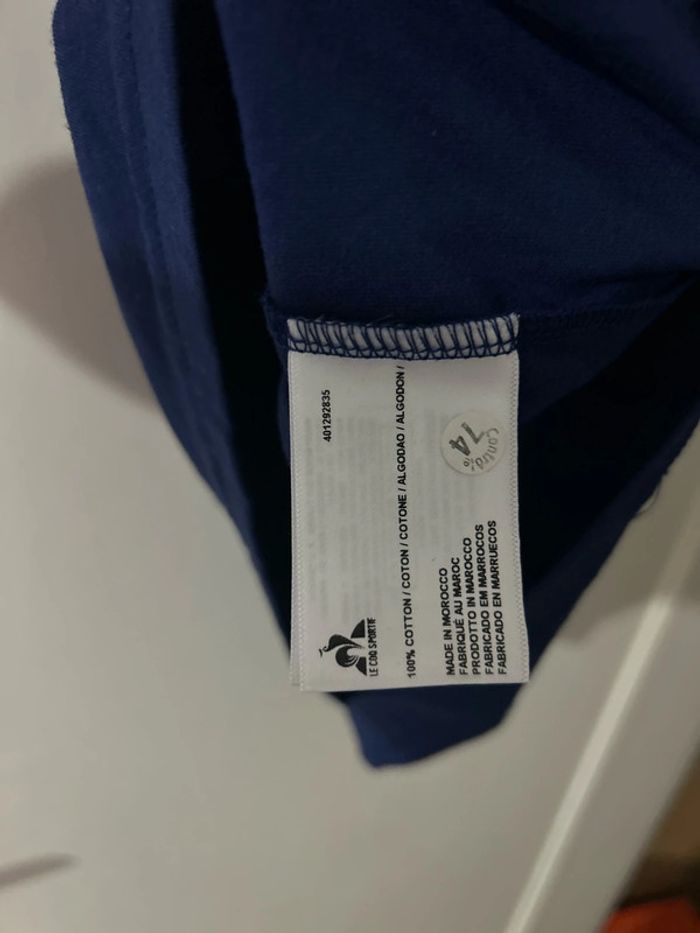 T-shirt bleu marine Le Coq Sportif France 🇫🇷 rugby 🏉 M - photo numéro 5