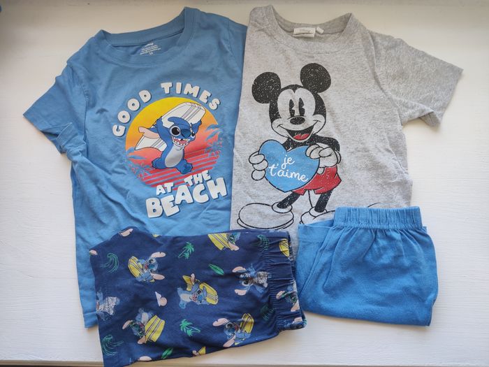 Lot de 2 pyjamas Disney Stitch Mickey Taille 3 ans