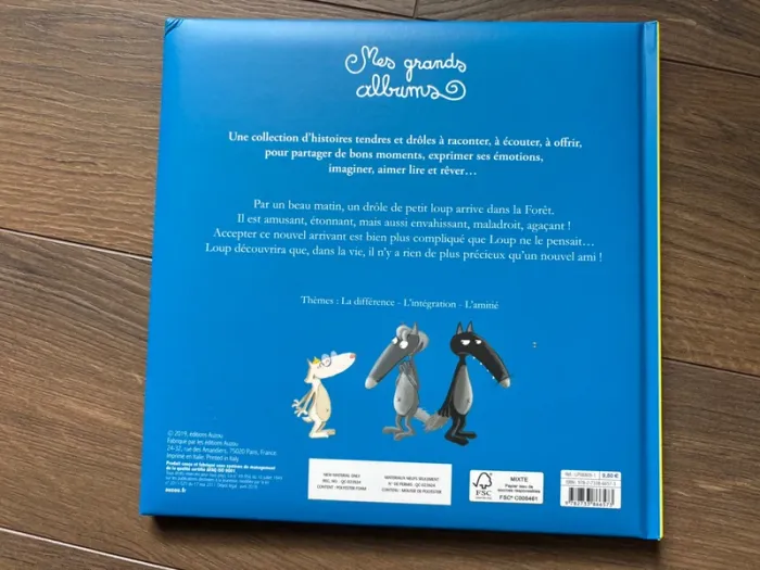Livre le loup qui avait un nouvel ami grand album Auzou - photo numéro 3