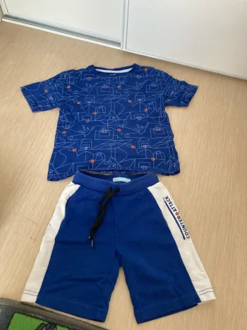 Ensemble été short et t-shirt basketball 5 ans