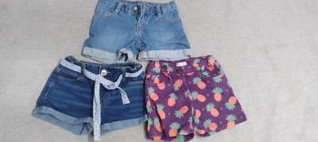 Lot short jean fille 