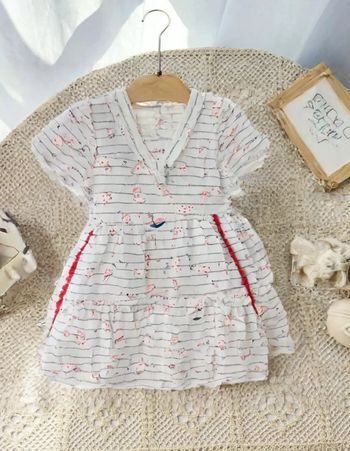 Jolie robe bloomer marinière sergent major 18mois