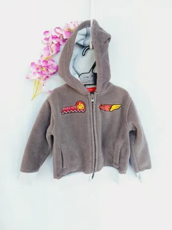 Gilet polaire à capuche zippé 9 mois