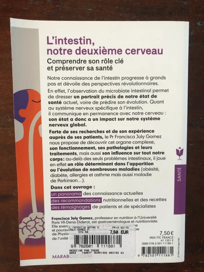 Livre poche "L'intestin notre deuxième cerveau" du Pr Francisca Joly Gome - photo numéro 2
