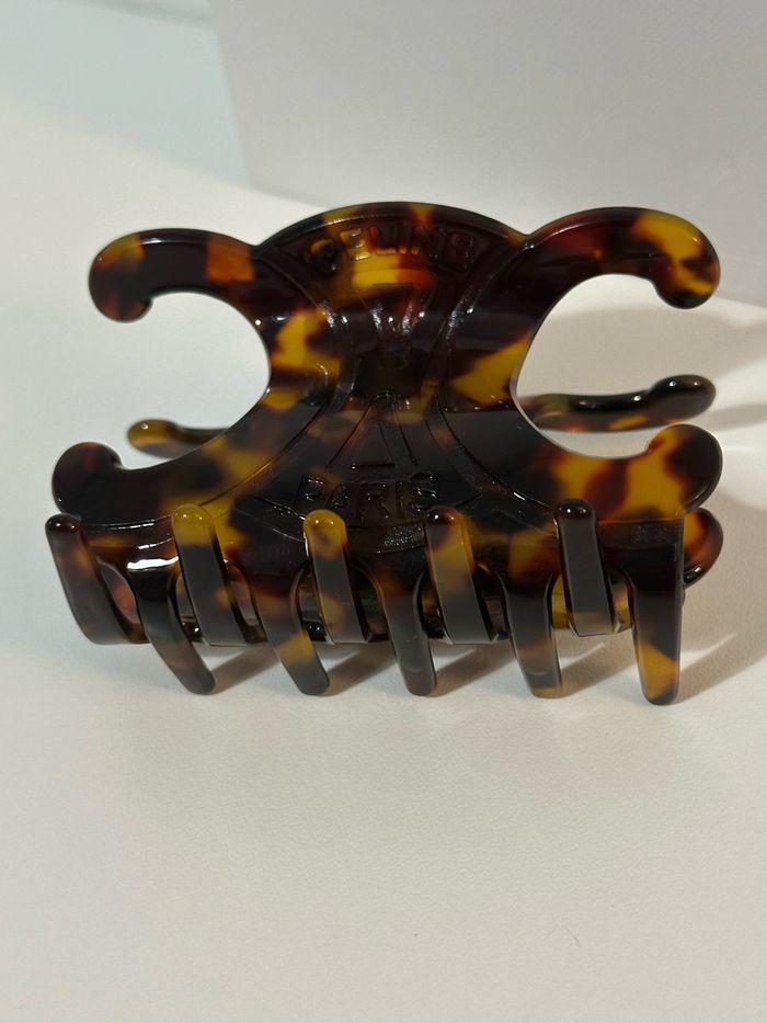 Pince à Cheveux Céline - Modèle GRAND SNAP En Acétate écaille - Neuf Avec étiquettes, Pour Toutes Les Coiffures