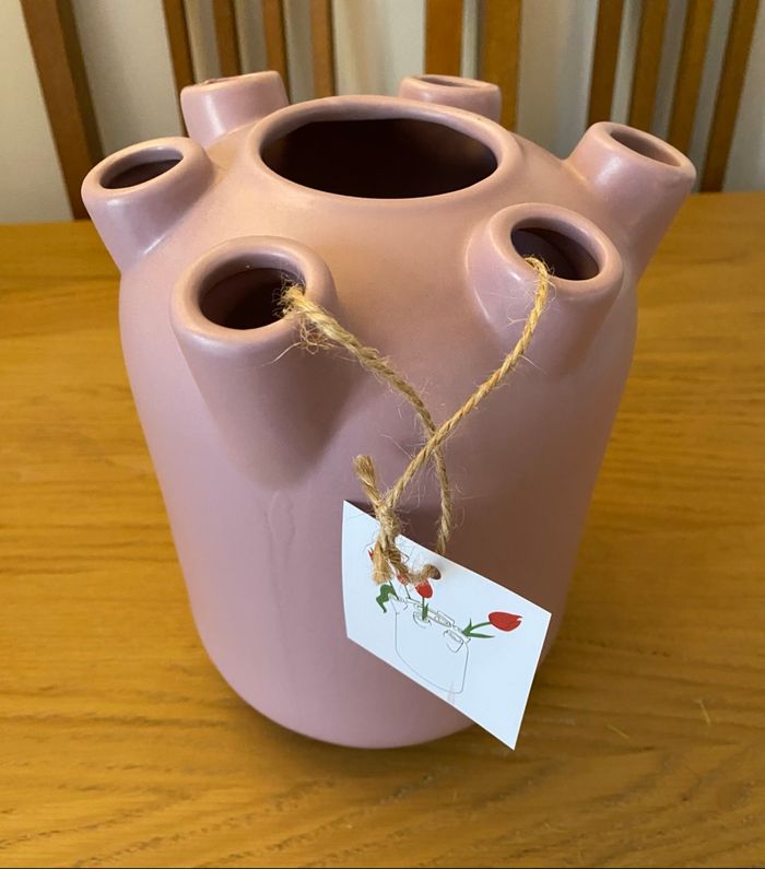 NEUF Hema Vase à tulipes couleur Lila - photo numéro 2