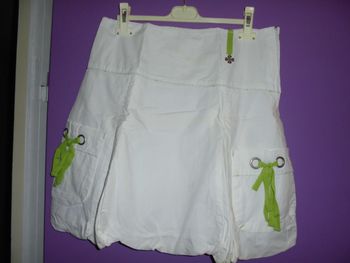 Jupe Blanche/Verte