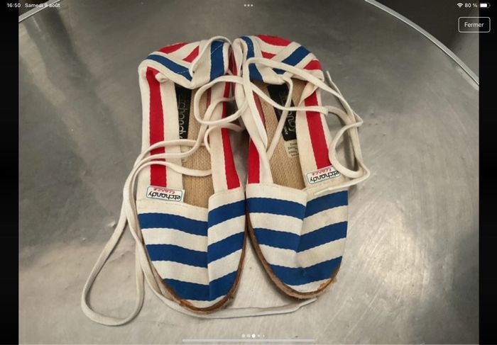 Espadrilles avec lacets Etchandy made in France - photo numéro 4