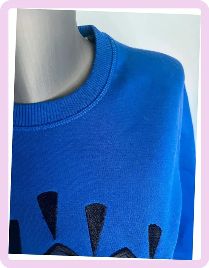 Pull Kenzo Taille M – Bleu avec Imprimé Œil, Style Unique - photo numéro 7