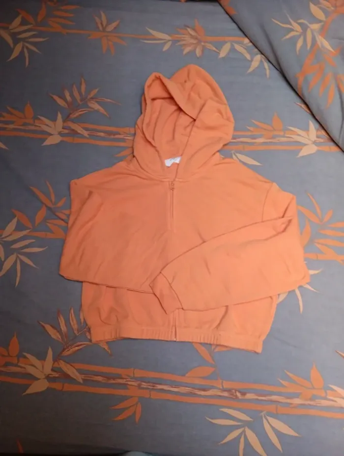 Gilet fille orange - photo numéro 2