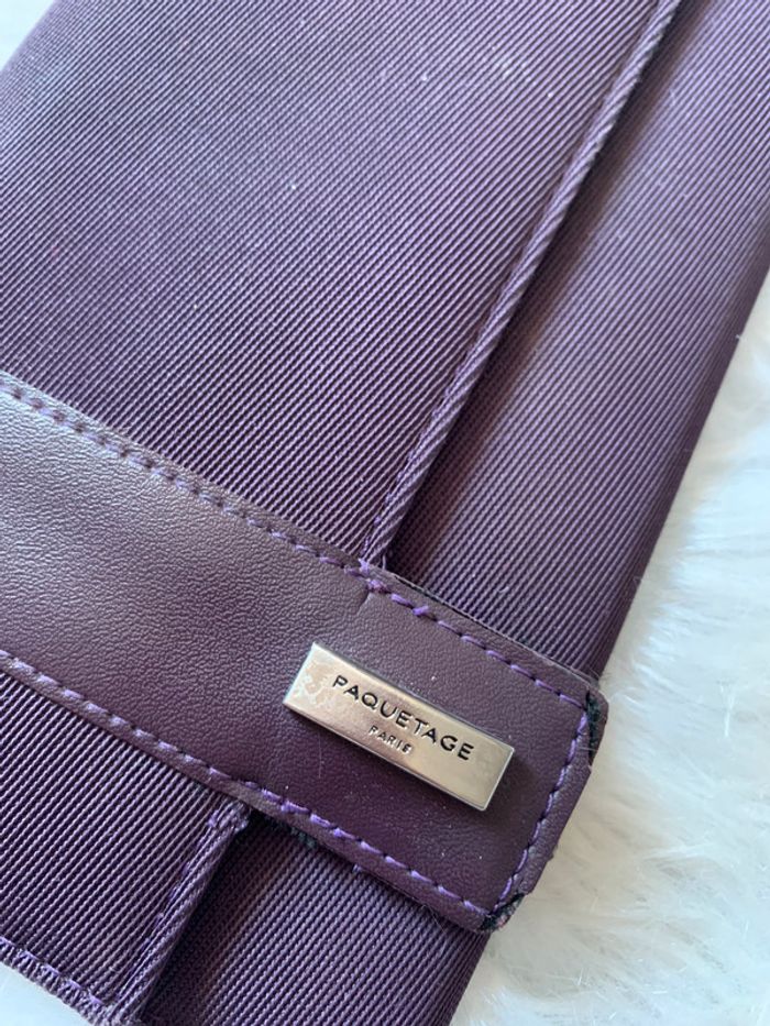 Grand porte feuille mauve paquetage - photo numéro 2
