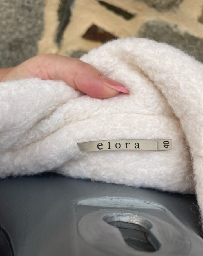 Manteau en laine crème - Elora - photo numéro 7