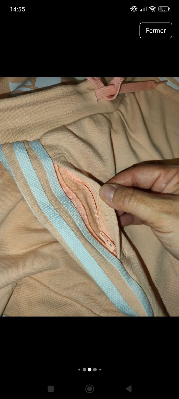 Ensemble jogging fille 4/5 ans rose - photo numéro 5