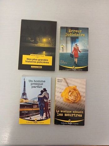 Lot 4 livres nous deux suspens