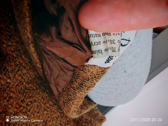 Jupe en laine et daim vintage - photo numéro 7