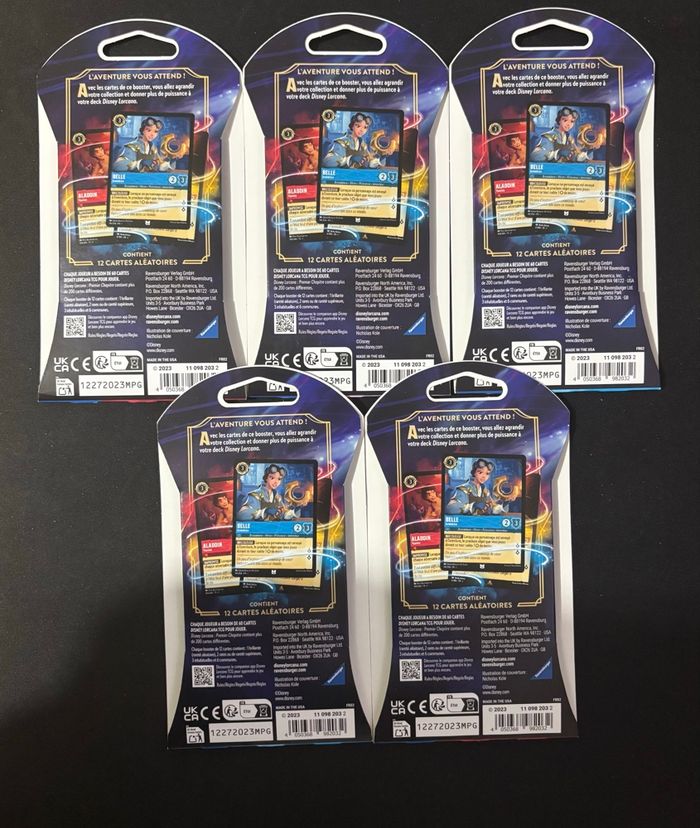 Booster Lorcana Lot de 5 blister Carton - photo numéro 2