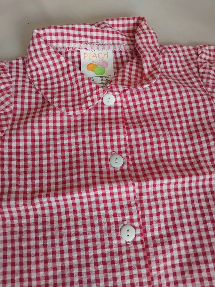 Chemise manche courte fille 6mois - photo numéro 2