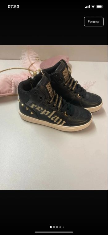 Sneakers montantes noires – REPLAY- Taille 31