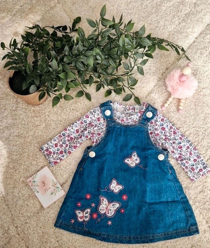 Robe et T-shirt manche longues 3 mois