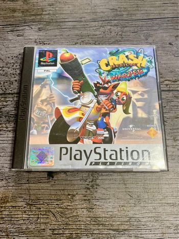 Crash Bandicoot Warped Jeu PS1 complet Platinum Sony
