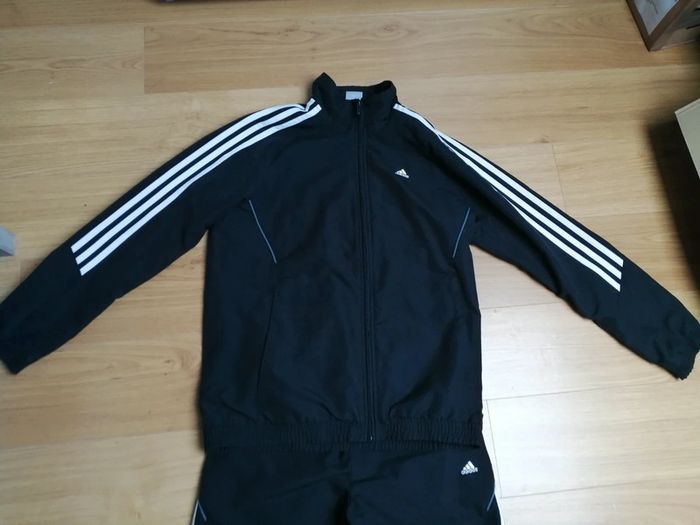 Jogging #Adidas noir et blanc T 14 ans - photo numéro 3