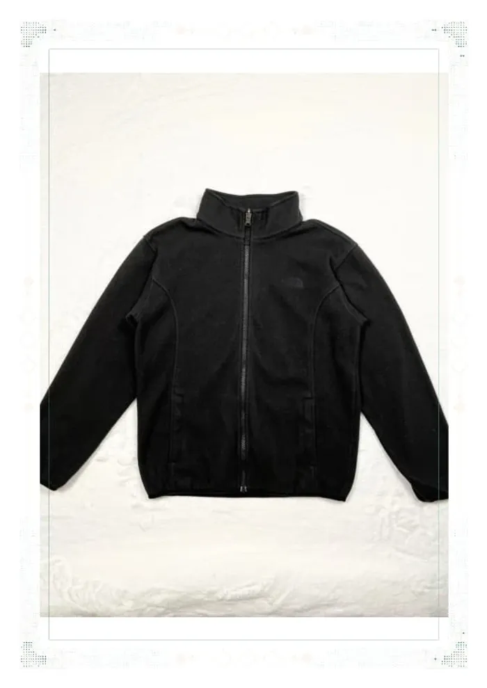 The North Face polaire full zip noire enfant garçon 12 ans polyester - photo numéro 2